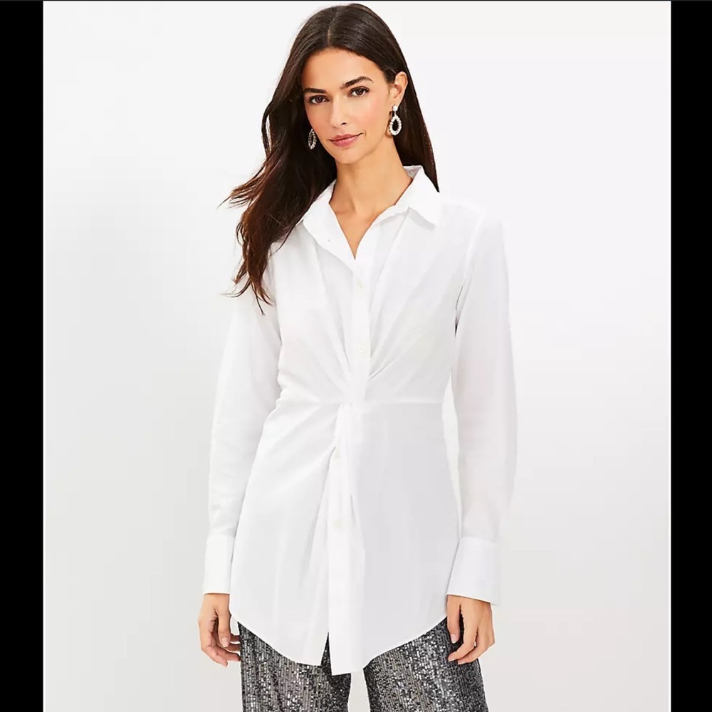 NWT Loft Half Button Down NWT - image 2